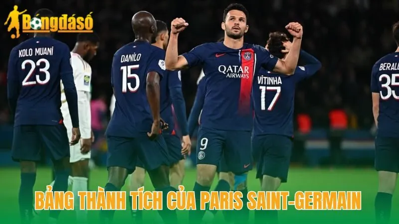 Bảng thành tích của Paris Saint-Germain