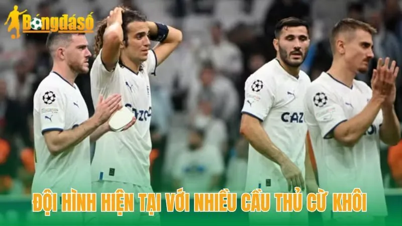 Đội hình hiện tại với nhiều cầu thủ cừ khôi