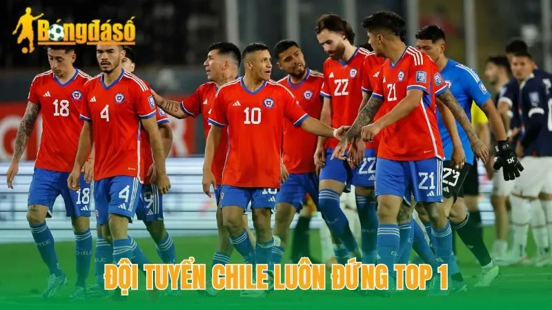 Đội tuyển Chile luôn đứng TOP 1