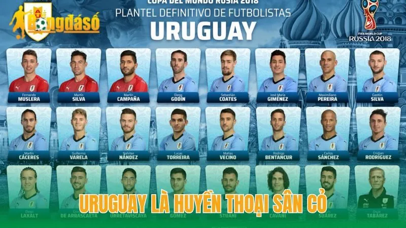 Uruguay là huyền thoại sân cỏ